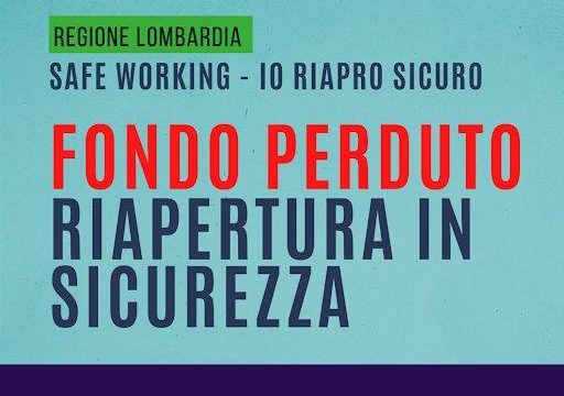 Bando Safe Working – Io riapro sicuro